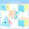 Colorful Pyramid Magic Cube Competitive Toy With Unique Macaron Design For All Ages