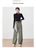 Trendy Autumn 2025 Women's High-Waisted Wide-Leg Jeans with Ribbons - Slimming, Versatile Korean Style.