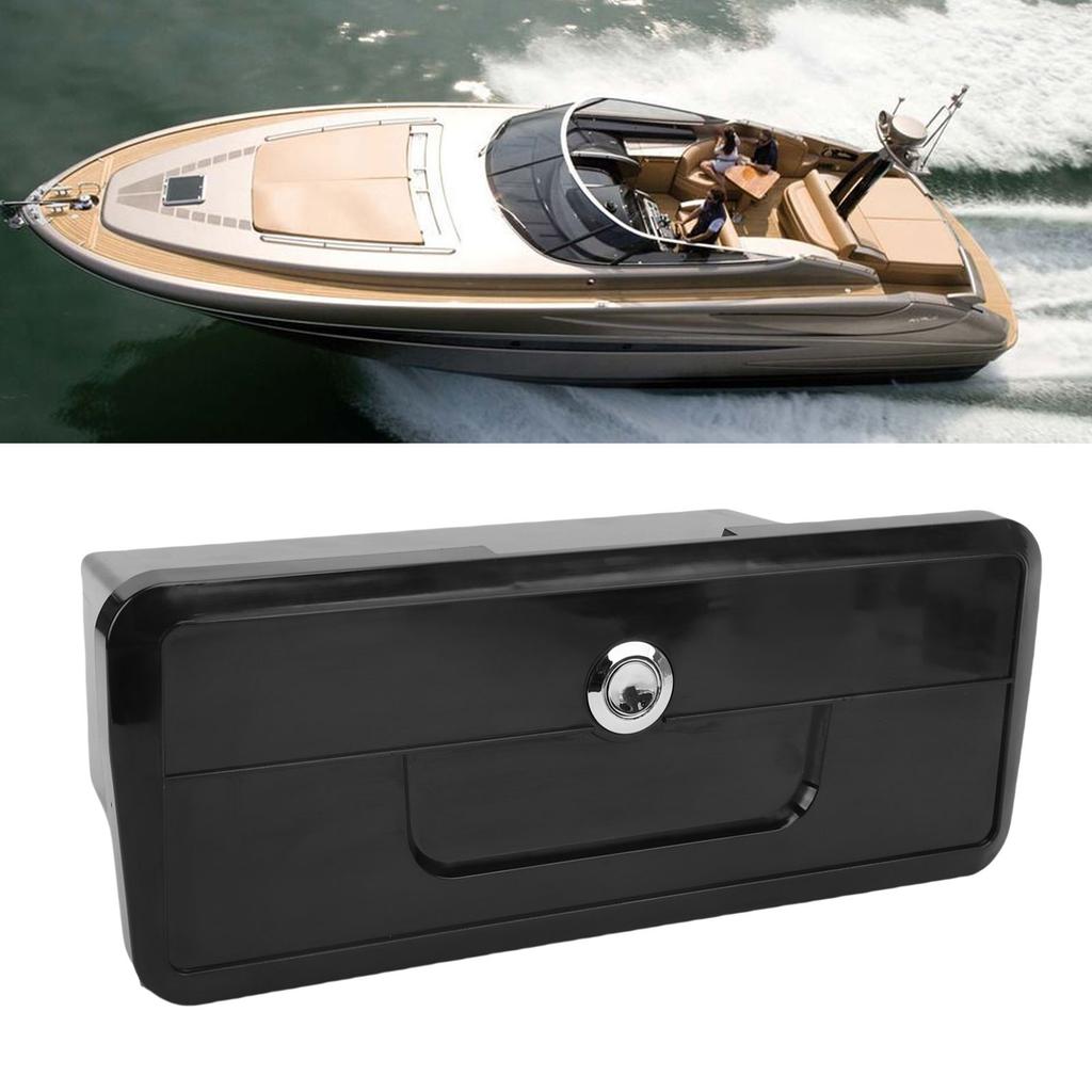 Boat Storage Box Multifunctional Cup Holder Design Rain Proof  ing Yacht Dock Box with Concealed Button Lock