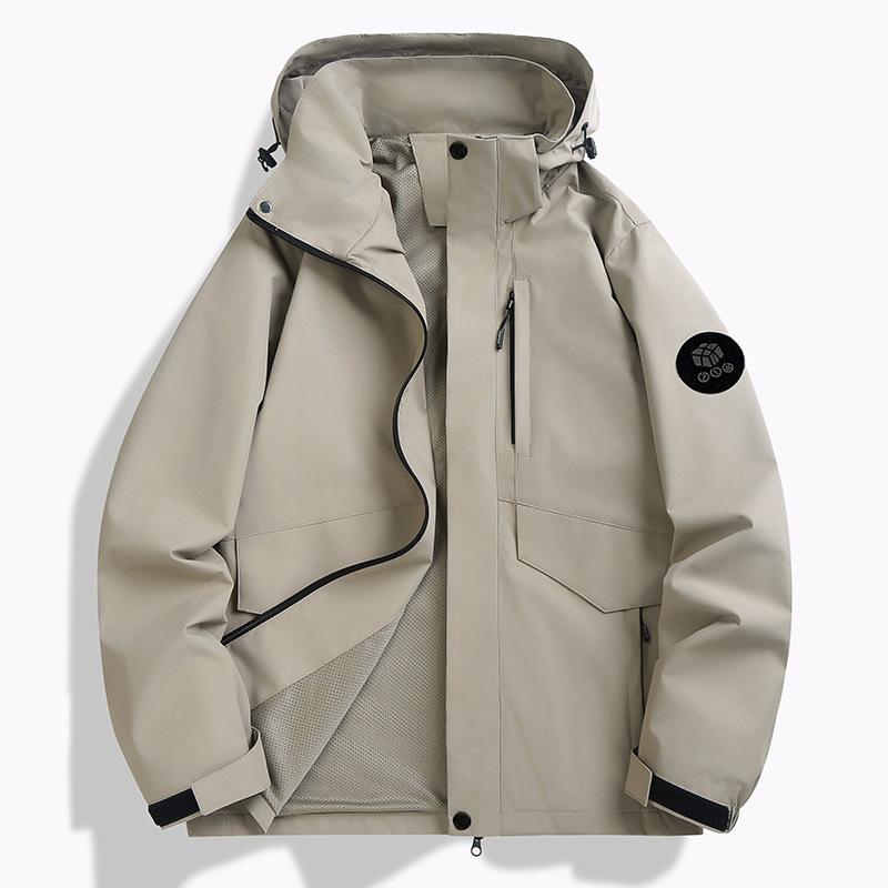 Mountain Spring and Autumn Jacket Men's and Women's Outdoor Mountaineering Travel Single Clothes Integrated Jacket Trendy Jacket Couple Jacket