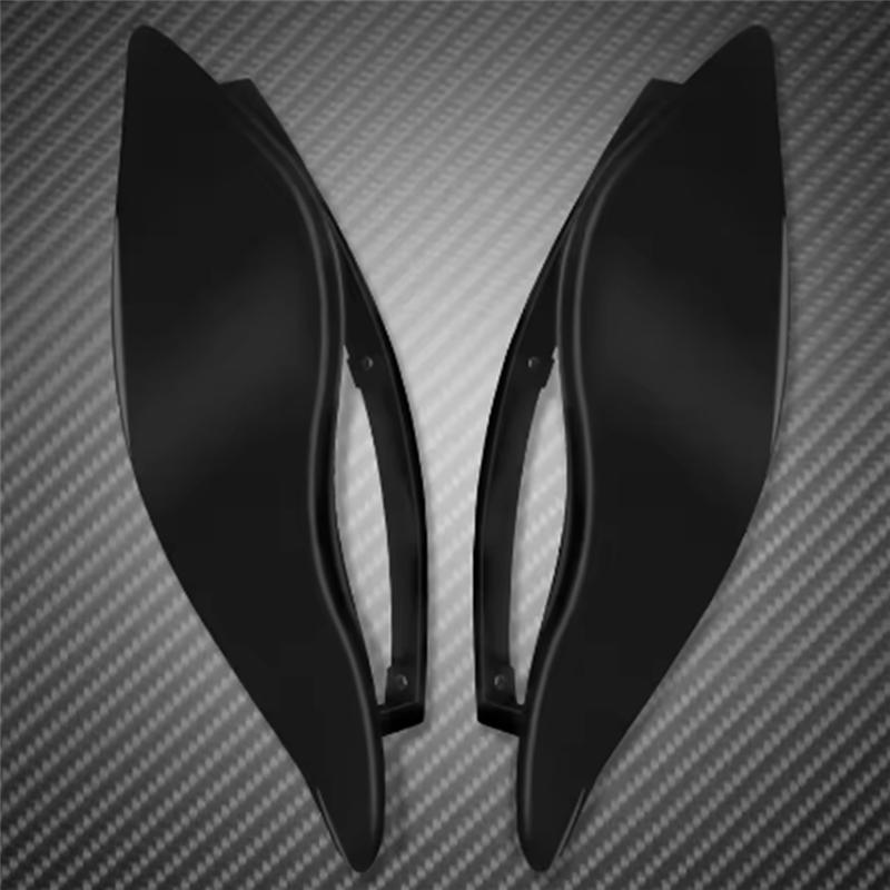 A16P-For Touring Electra Street Tri Glide FLHX Motorcycle Windshield Side Wing Adjustable Air Deflector