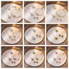 Women's Stainless Steel Four-Leaf Clover Zircon Jewelry Set: Necklace, Bracelet, Earrings - Retro Niche Design