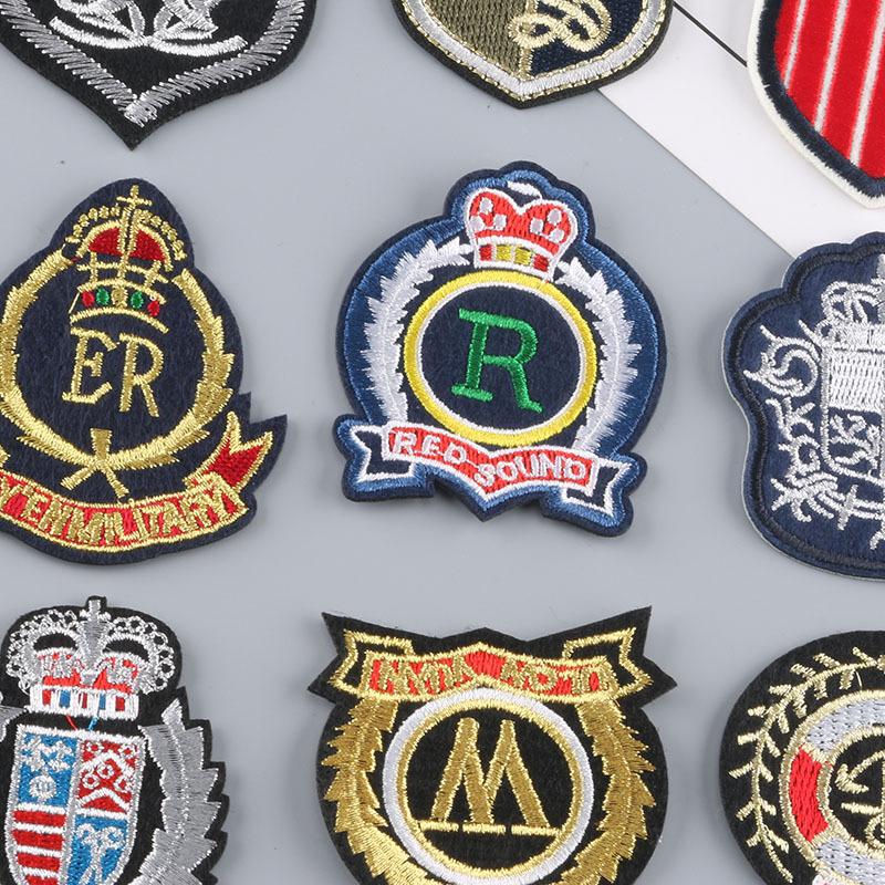 Embroidery Label JK Uniform Suit School Badge Cloth Logo Hat Badge Clothing Accessories Patch Sticker Embroidery Cloth Sticker