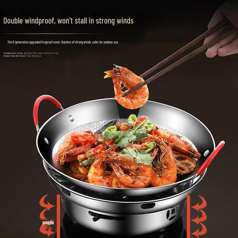 Portable Stainless Steel Solid Alcohol Stove