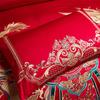 Comforter 100/140Ct Long-Staple Cotton Chinese-Style Wedding Festive 4-Pcs A Witness To Marriage And Love Home Decoration