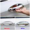For BMW X3 G01 2018 2019 2020 2024 2024 Car Exterior Side Door Handle Bowl Cover Trim Chrome Garnish Refit Sticker Anti Scratch