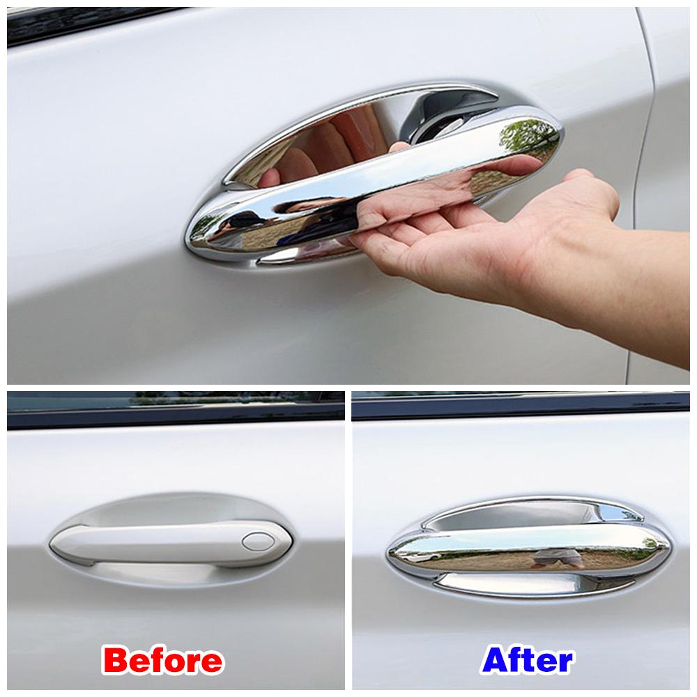 For BMW X3 G01 2018 2019 2020 2024 2024 Car Exterior Side Door Handle Bowl Cover Trim Chrome Garnish Refit Sticker Anti Scratch