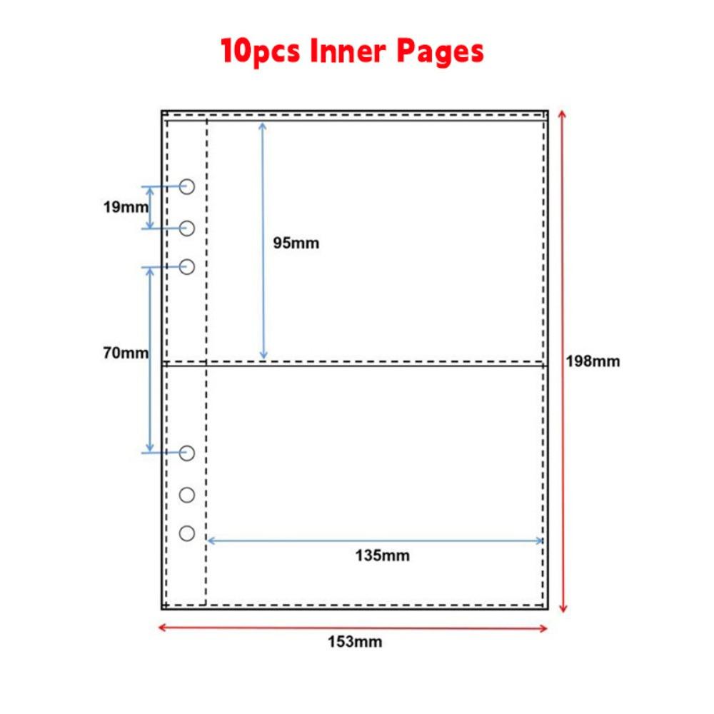 Loose Leaf Design Photocards Holder Water Ripple Idol Card Collection Binder Storage Booklet