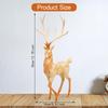 Elk Statue Figurine Animal Resin Figure Desktop Fengshui Ornament Home Decor Deer Sculpture Heart