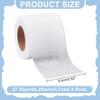 4 Rolls 109.4 Yards Scrap Tape Waste Fabric Scraps Tape 2.56 Inch Fusible Batting Tape Adhesive Hemming Tape White Seam Tape Fusible Sheer Tape for