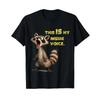 Funny Raccoon Trash Panda Meme This Is My Inside Voice T Shirt Vintage Washed Top For Everyday Wear Homme Stretched