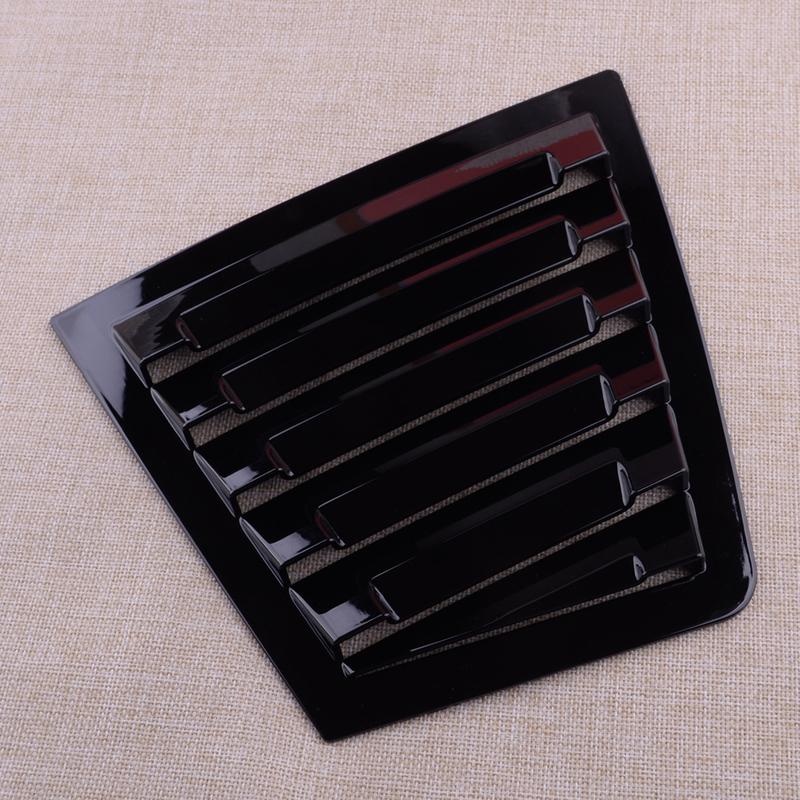 1 Pair Glossy Black Rear Side Window Louver Cover Scoop Shutter Vent Trim Fit for Chevrolet Cruze 2009-2011 2012 2013 2014 2015