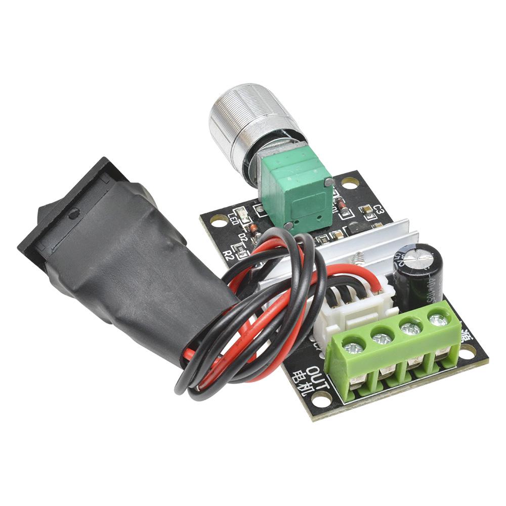DC 6V 12V 24V 28V 3A 80W DC Motor Speed Controller PWM Speed Adjustable Reversible Switch 1203BB DC Motor Driver Reversing