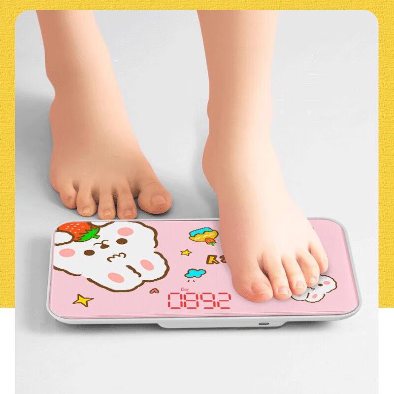 Jinmiao Portable Electronic Weight Scale with Hamburger Bear Design (CN version)