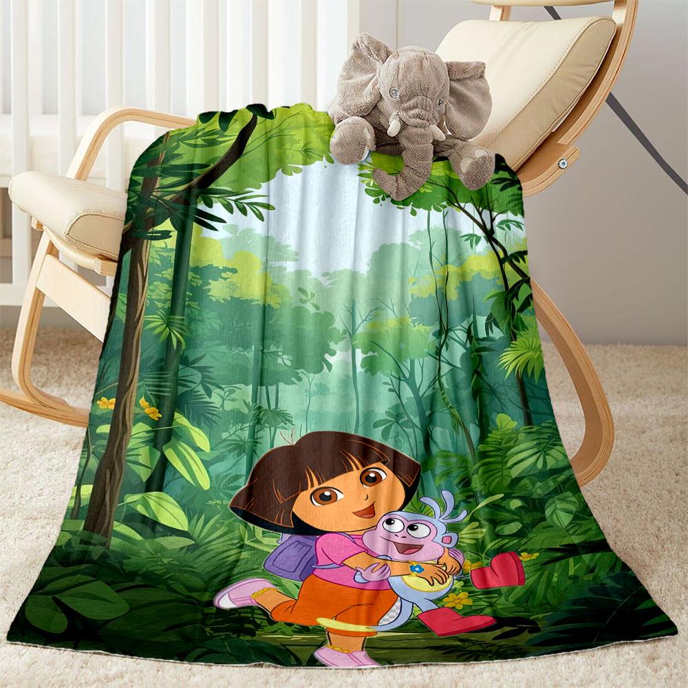 Dora Explorer Blanket Soft & Cozy Great for Couch Picnics Livingroom for All Occasions Stylish Decor Ideal Gift For Birthday Valentine'S Day