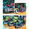 Modely motocyklů v měřítku 1/12, stahovací hračka se zvukem a světlem pro děti Batole Kluci Dívčí Dárková kolekce
