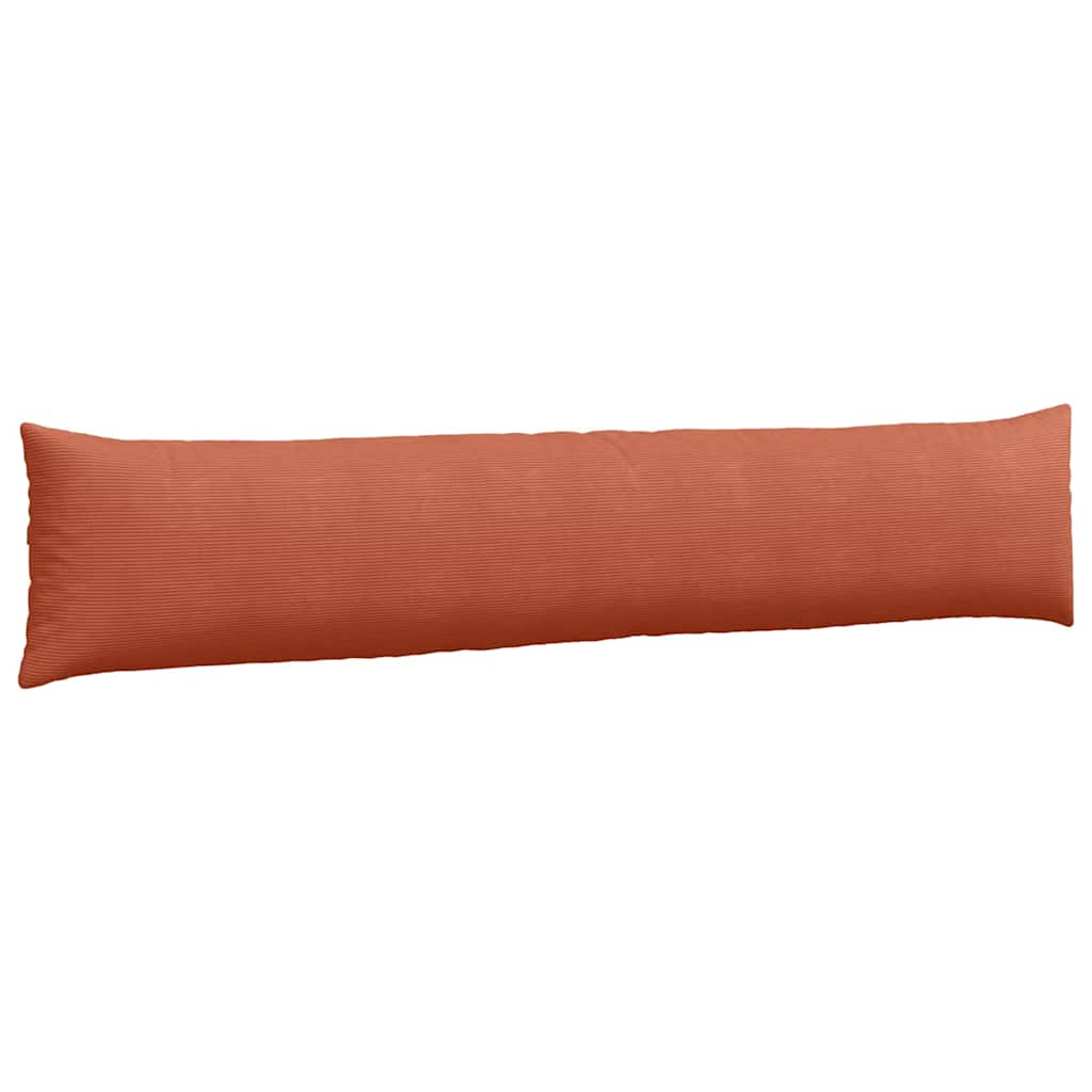 Sofa Cushions 2 Pieces Red Orange 200 X 40 Cm Corduroy Fabric