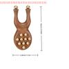 12 Copper Beads Guasha Face Massager Tool Sandalwood Handle Fascia Lifting Face Manual Massager Anti Static Frog Shape Handheld