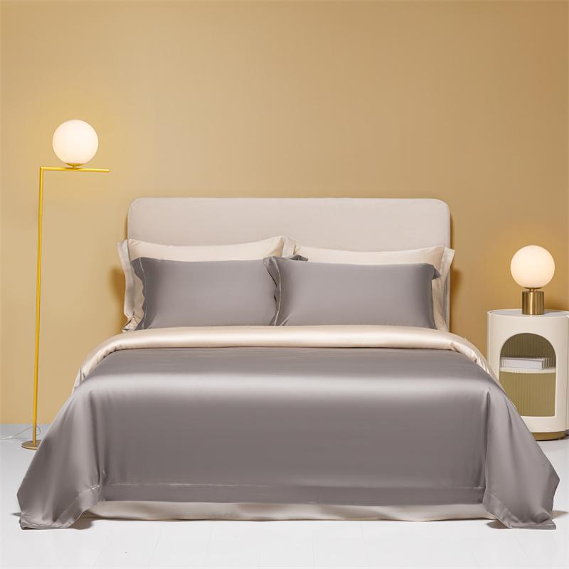 Silk Like Silky Cooling Duvet Cover Pillowcases 3Pcs Summer Lyocell Quality Bedding Set Single Double Queen Wrinkle Resistant