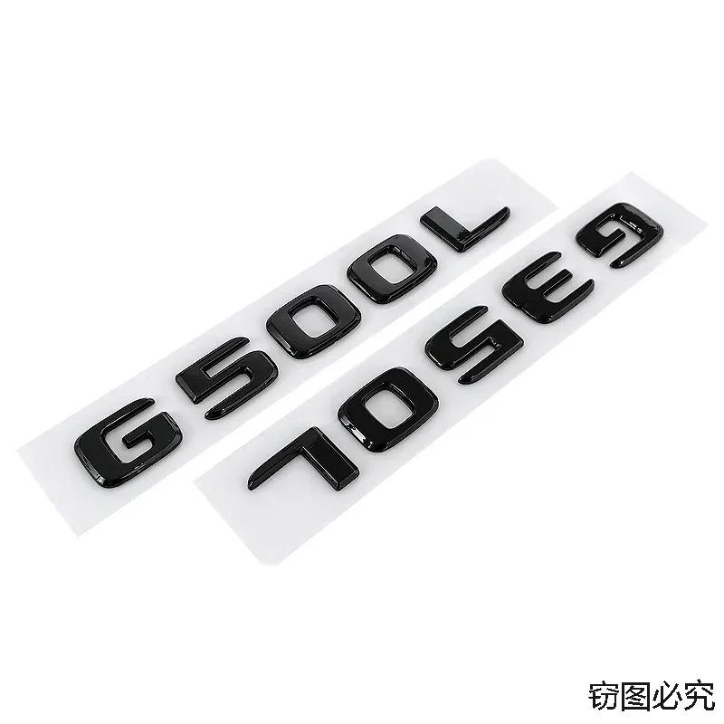 ABS Car Rear Trunk Emblem Body Side Badge Tail Sticker Decal for Mercedes Benz G230L G300L G350L G500L Letters Accessories