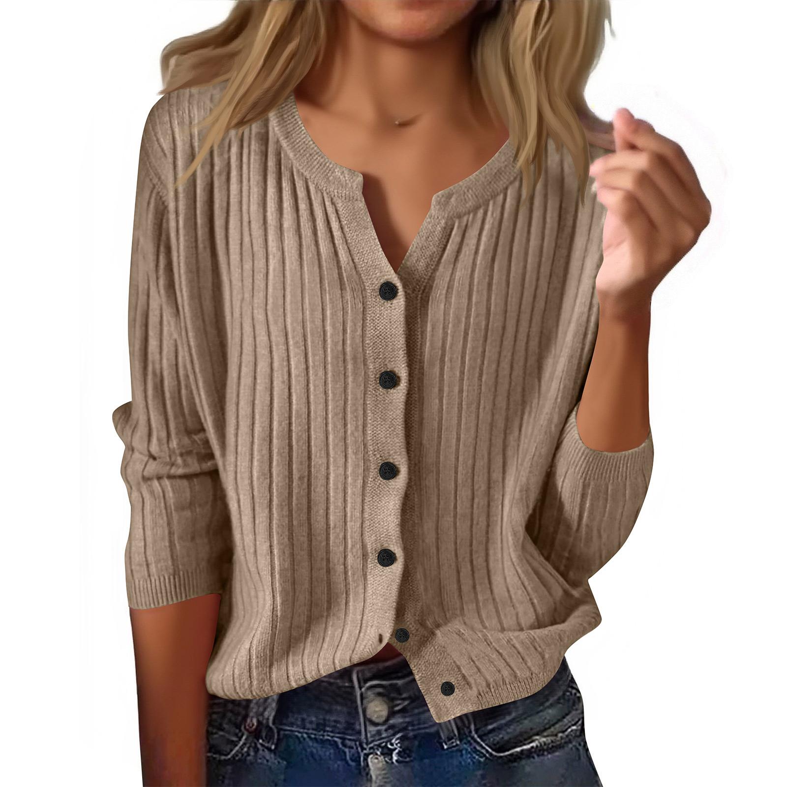 

Cardigan Sweaters For Women Soft Lightweight Loungewear Breathable Loose Fit Long Sleeve Travel Sweater Tops XL верблюд