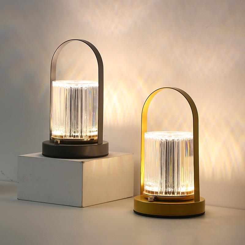 Metal Table Lamp Retro Creative Portable Night Light Ins Bar Counter Bedroom Living Room Bedside Atmosphere Small Night Lamp