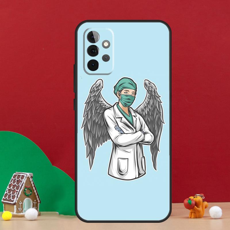 Cartoon Medicine Doctor Nurse Case For Samsung Galaxy A36 A56 A06 A13 A53 A32 A12 A22 A52 A35 A17 A16 A55 A15 A54 A34 A14