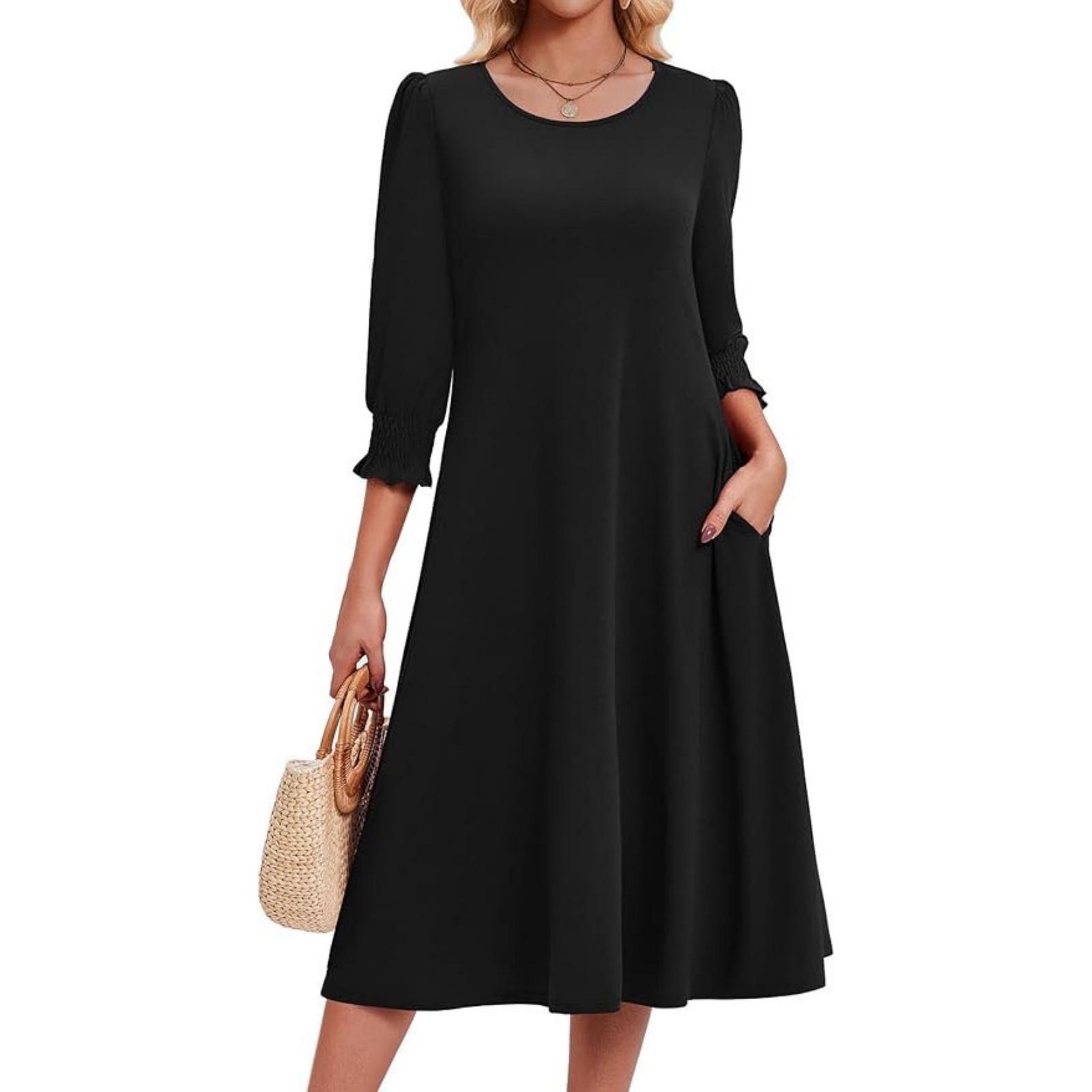 

Ladies Casual 3/4 Sleeve Dress XL