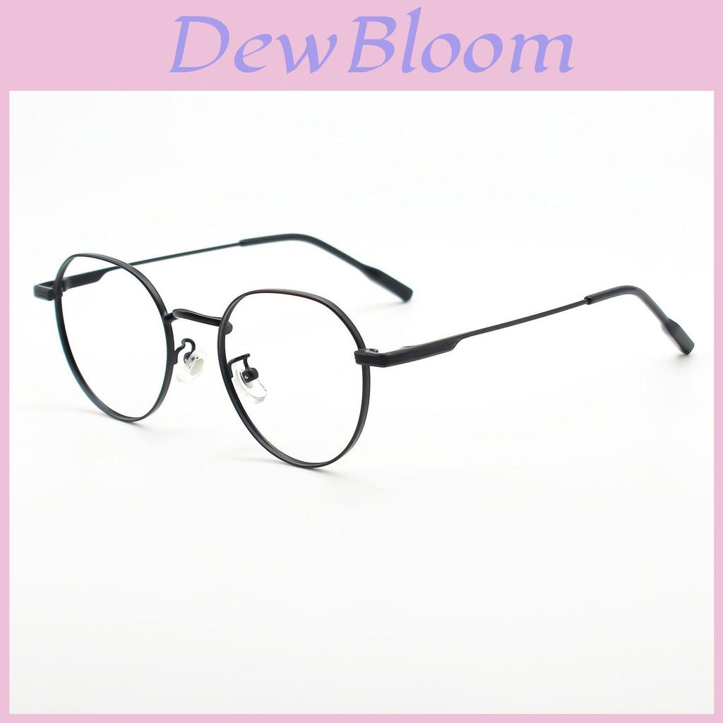 Vintage Round Eyeglass Frame With Blue Light Blocking Pc Lens For Artsy Men And Women