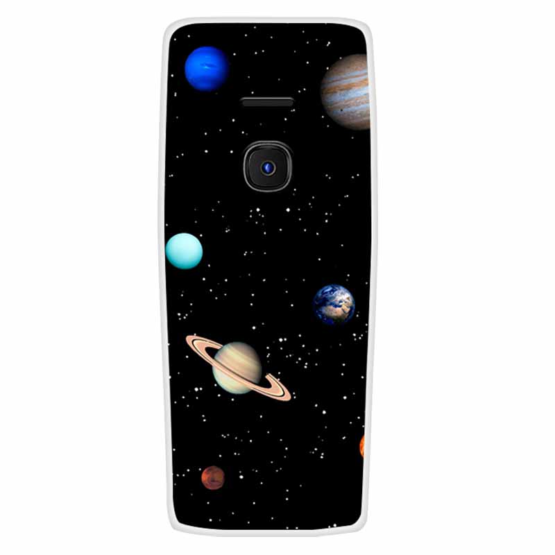 For Nokia 8210 4G Case Soft Silicone Space Landscape Covers for Nokia 6300 4G Cases Colorful Bumpers Cat Phone Protective Bags