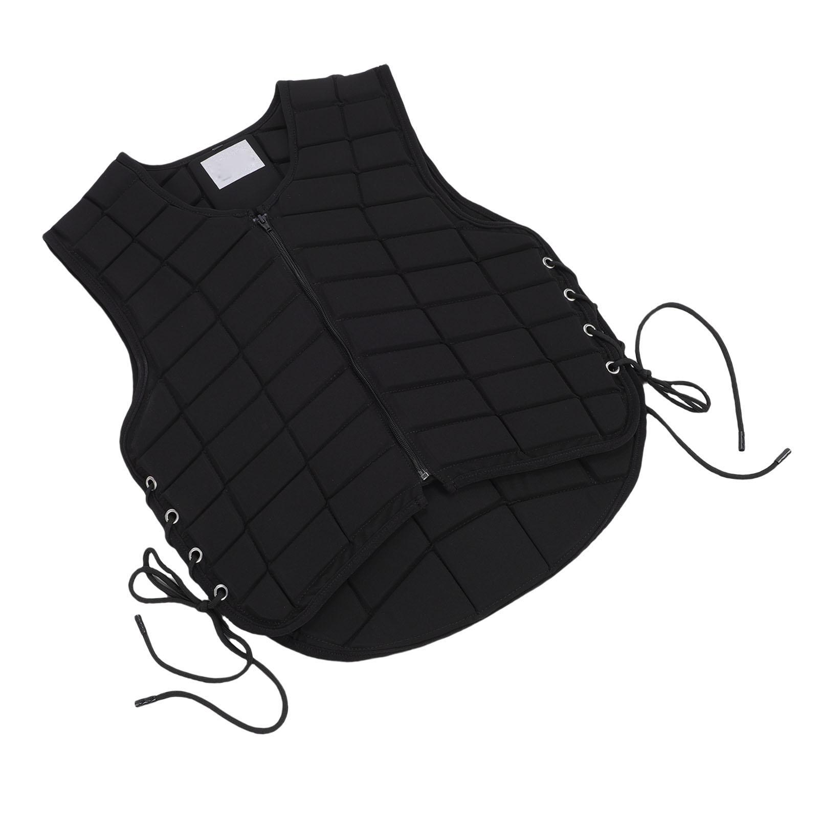 Equestrian Vest Professional Zip Closure Horse Riding Protective Vest with Extended Padding for Adult