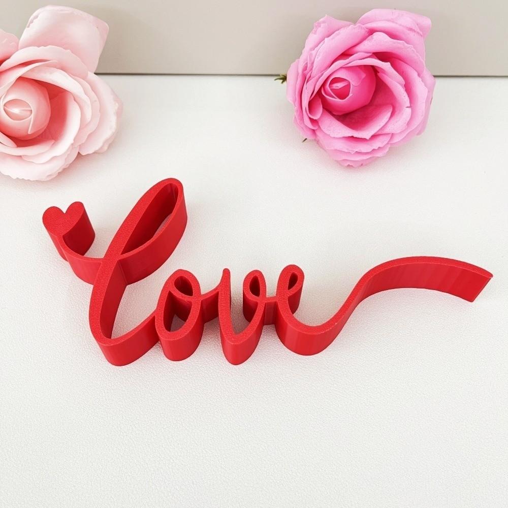 Car Interior Valentine's Day Love Ornament Wedding Letter Love Ornament Home Decor