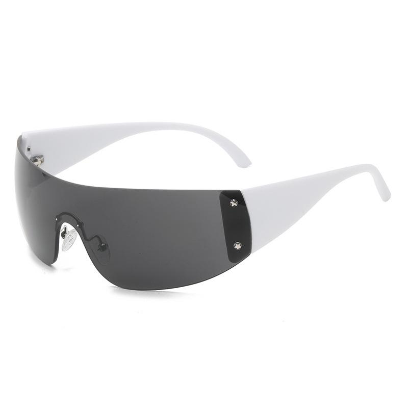 New Retro Women Sunglasses Fashion Trendy Frameless UV Resistant Outdoor Cycling Sunnies