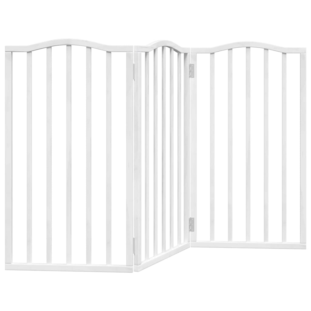 Vidaxl Foldable Pet Safety Gate, 3 Panels, White, 150Cm