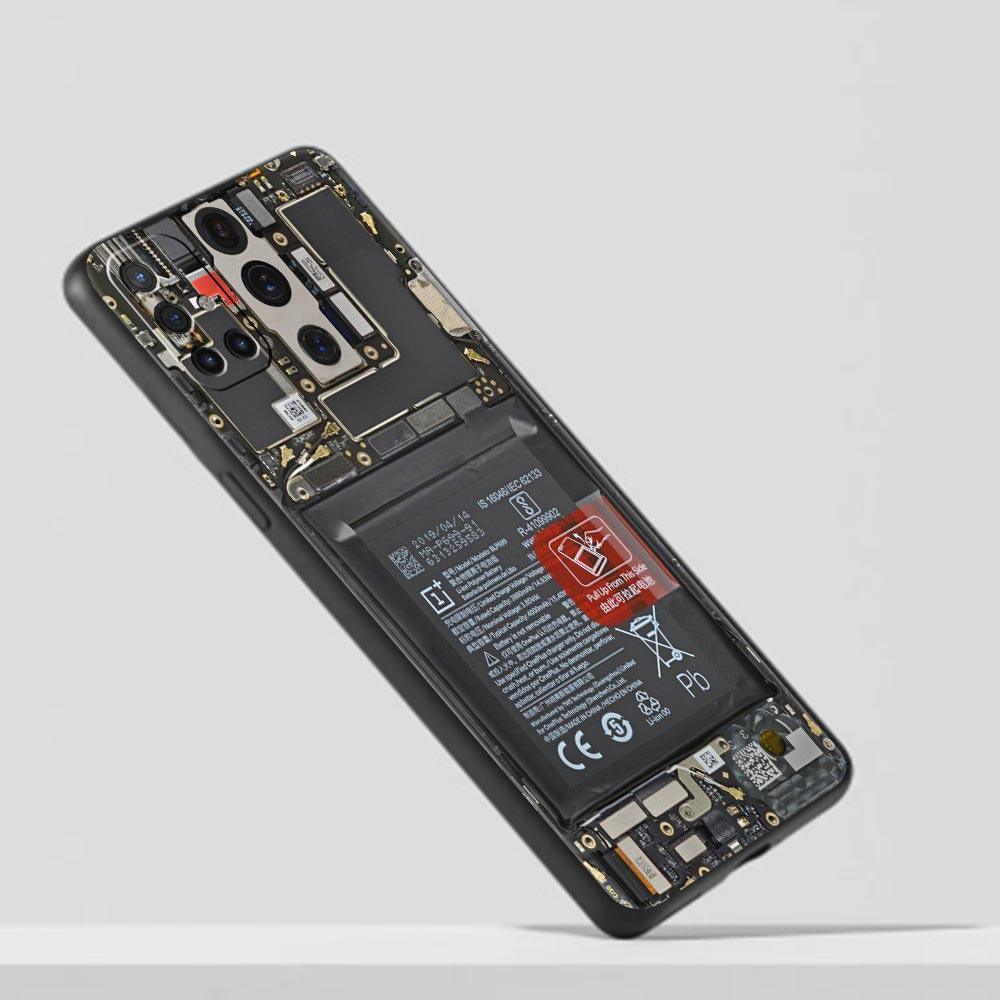 Handyhülle für OnePlus 13R, 13, 12, 10T, 11, R10, Nord, N100, N200, N10, 9, 9R, CE 2, 3, Z Pro Lite, weiche TPU-Abdeckung mit Platinenmuster
