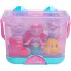 Jouets de bain - DISNEY Princess La Petite Sirène - 5 figurines - Panier de rangement