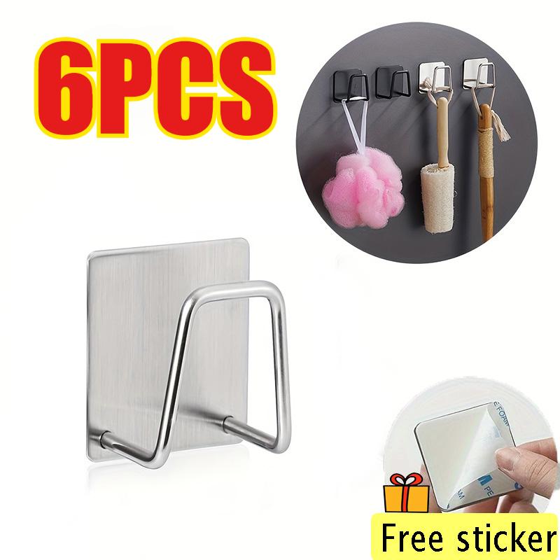 Kitchen Stainless Sink Sponges Racks Self Adhesive Sink Sponges Drain Drying Rack Household Wall Hooks Storage Organizer