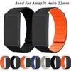 For Amazfit Helio Strap Smartwatch Accessories Sport Replacement Magnetic Silicone Bracelet Correa Amazfit Helio 22mm Watch Band