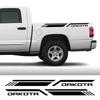 Pickup Bed Side Sticker For Dodge Dakota SLT SXT 5.9 R/T Sport Car Stripes Style Decor Decal Truck Vinyl Cover Auto Accessories