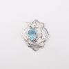 Sky Blue Topaz Gemstone 925 Sterling Silver Jewelry Women Pendant 1.29" For Gift CP-32-3