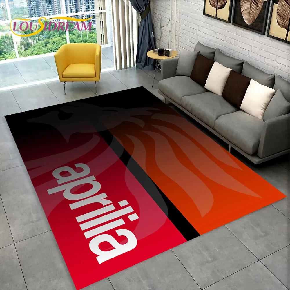 HD Aprilia Racing Motorcycle Logo Carpet Rug for Home Living Room Bedroom Sofa Doormat  Decor,kid Area Rug Non-slip Floor Mat 3D