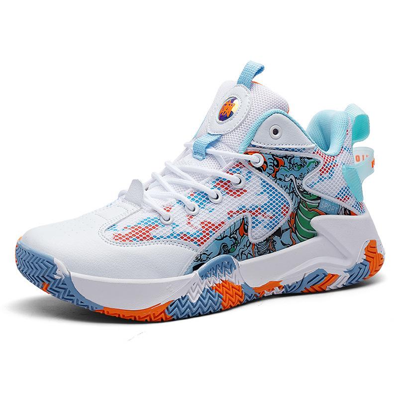 Basketball shoes men's shoes new summer mesh primary and secondary school students older children's sports shoes cement ground actual combat boots sn