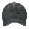 2026 Hungry Dad Joke Funny Dad Pun Humor Gift For Father Baseball Cap Fashion Beach Sports Cap Kids Hat Women's Beach Outlet Men