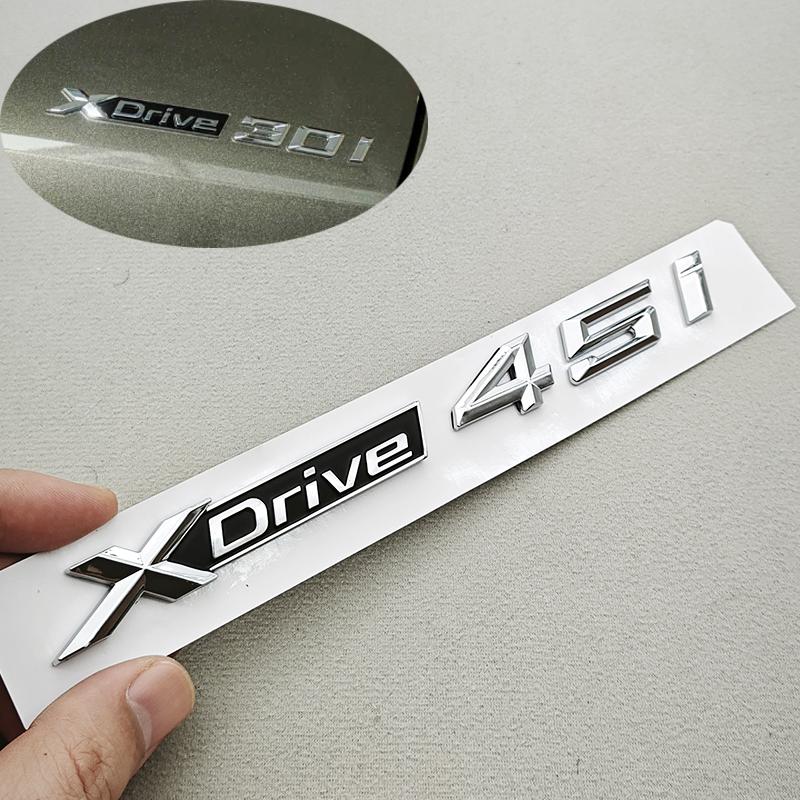 

3D ABS Chrome Logo XDrive 18i 20i 23i 25i 30i 35i 40i 45i 48i Emblem Car Trunk Badge For BMW X3 X5 X6 F15 F16 F25 F30 Accessorie