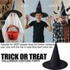 1pc Halloween Witch Hats Adult Kids Black Witch Hats Masquerade Wizard Costume Top Pointed Caps Cosplay Props Party Decoration