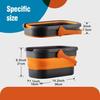 CLEANHOME Folding Bucket, Washtub, Laundry Basket, 10L Capacity, Convenient Storage, 36 x 19 x 22cm, Portable, Perfect for Car, Fishing, Gardening, Ca