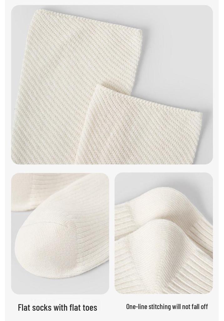 Renaissance Women's Thigh-High Slouch Socks - Boneless, Solid Color, Versatile Cotton for Autumn & Winter