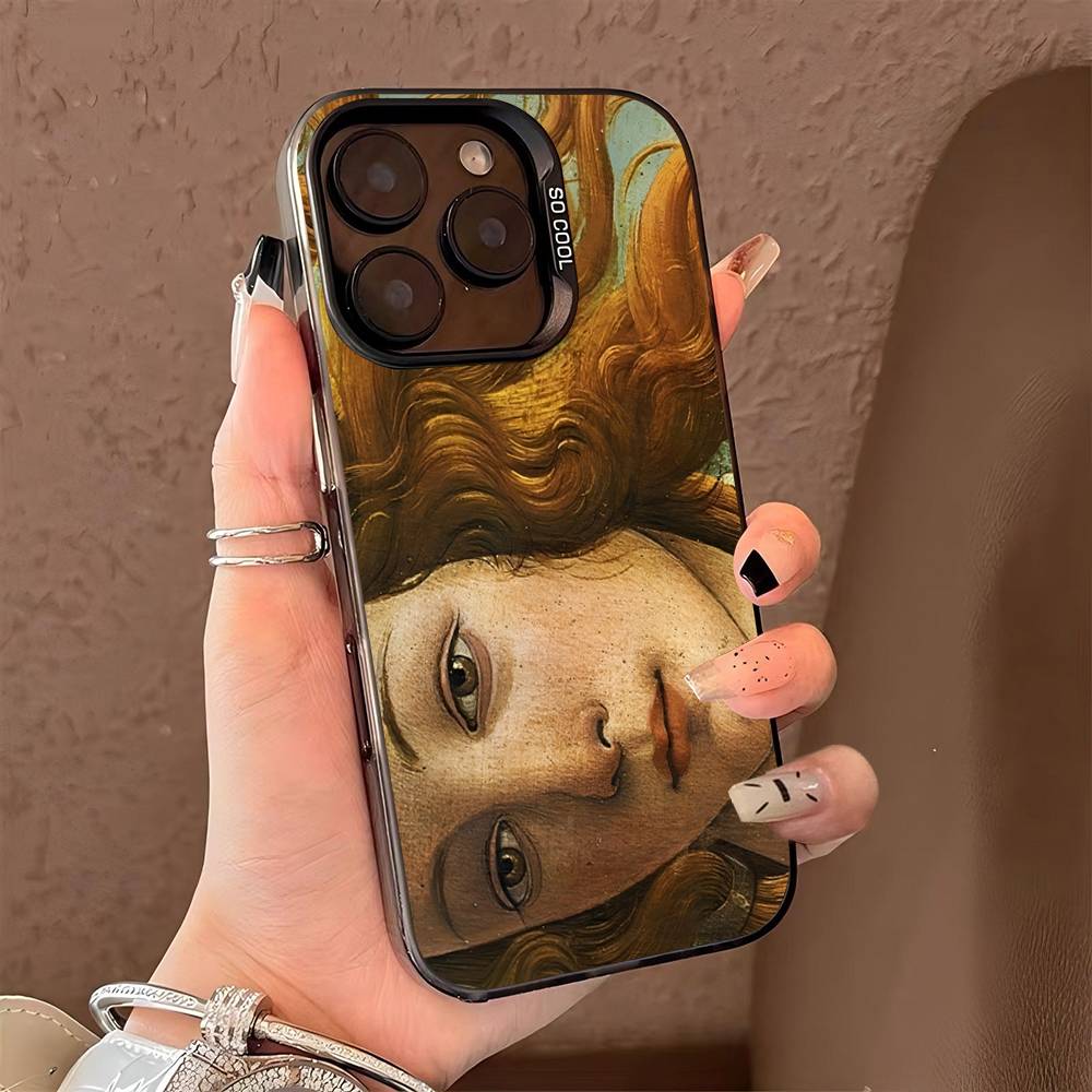 Sandro Botticelli Art Phone Case For iPhone 16 15 14 13 12 11 Pro Max Matte Shockproof Back Anti Fall Matte Cover