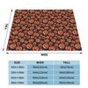Pink Cute Ghosts Flannel Blankets Halloween Funny Throw Blankets for Home Hotel Sofa 150*125cm Rug Piece