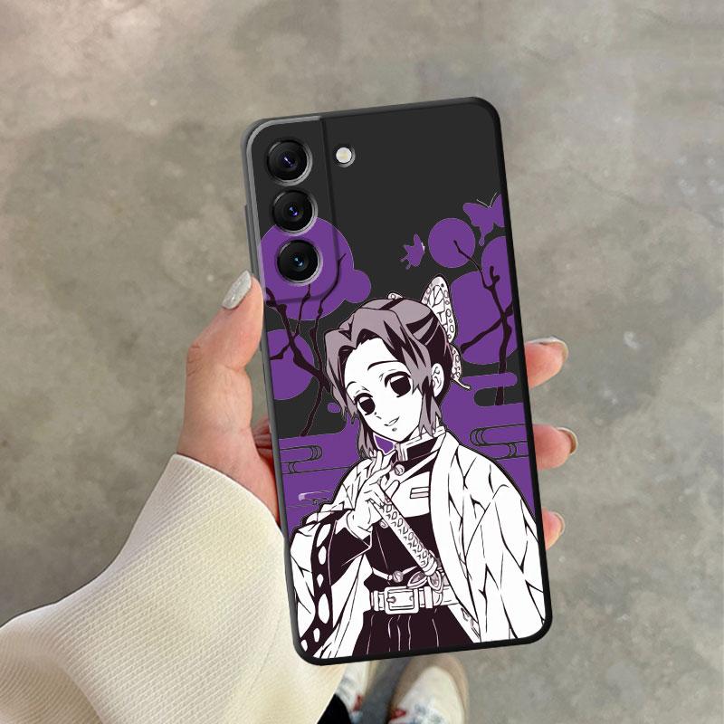 Japan Anime Kurama Dämon Slayer Fall für Samsung Galaxy S21 S23 Ultra 5g S8 S7 S10e S20 Fe S22 plus S10 S9 Schwarz Soft Cover